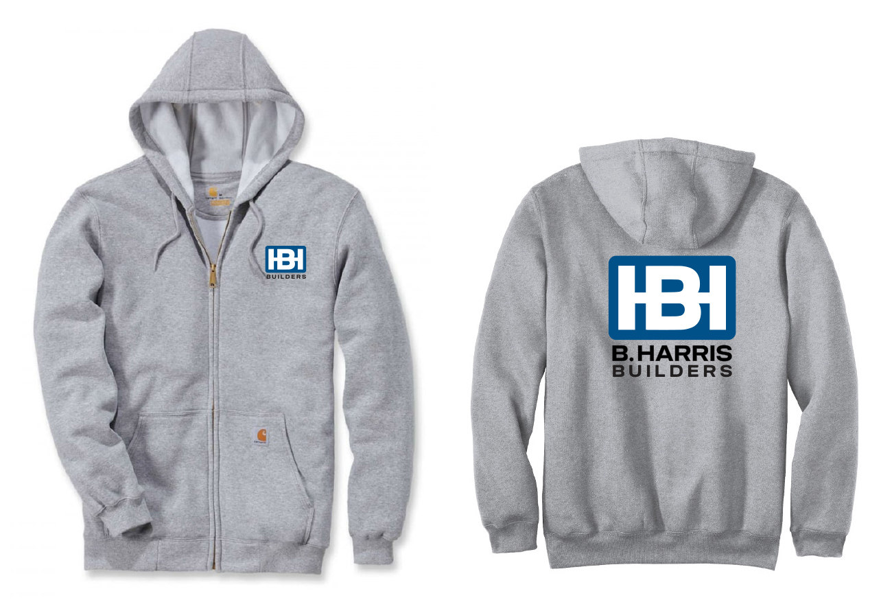 Branded Hoodies Designed for B. Harris Builders on Nantucket by Malcolm Designs