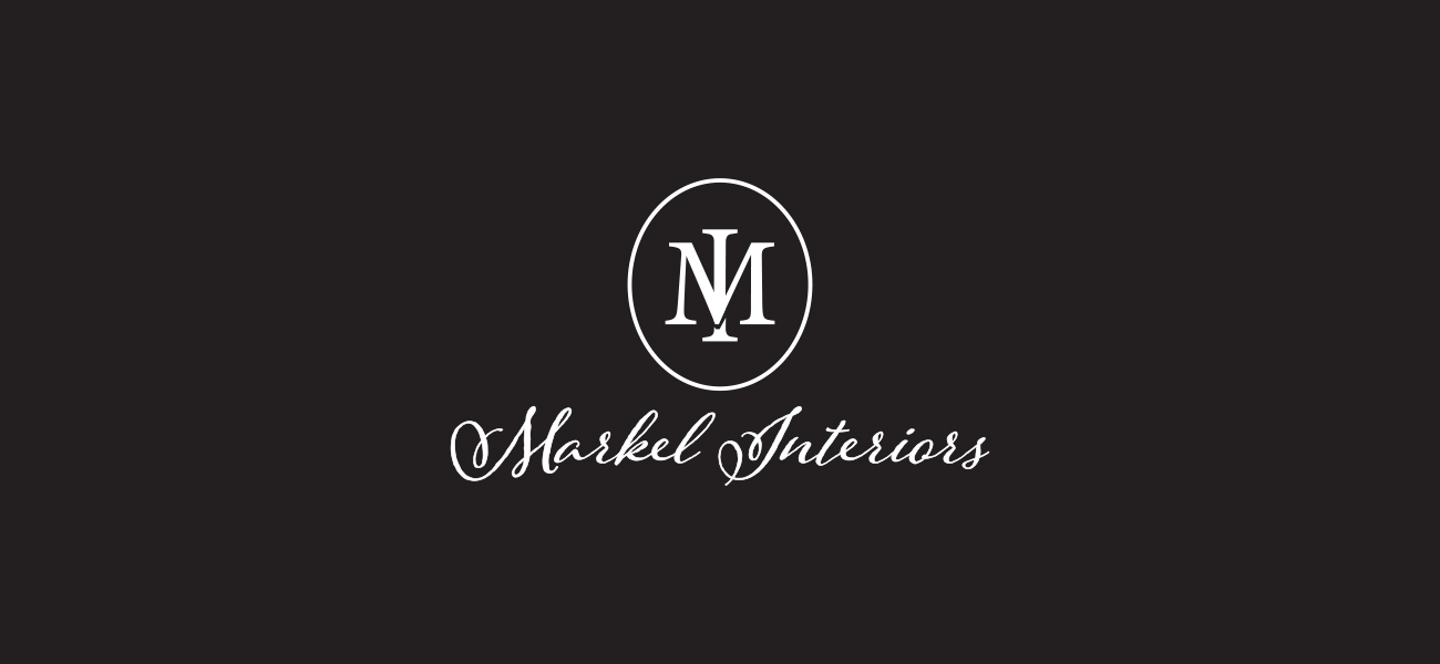 Logo and Branding Designed for Markel Interiors in Boston Designed by Malcolm Designs on Nantucket