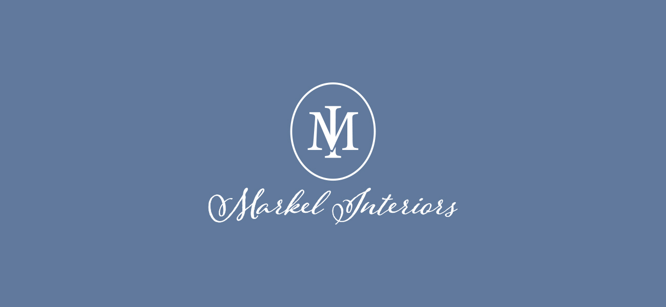 Logo and Branding Designed for Markel Interiors in Boston Designed by Malcolm Designs on Nantucket