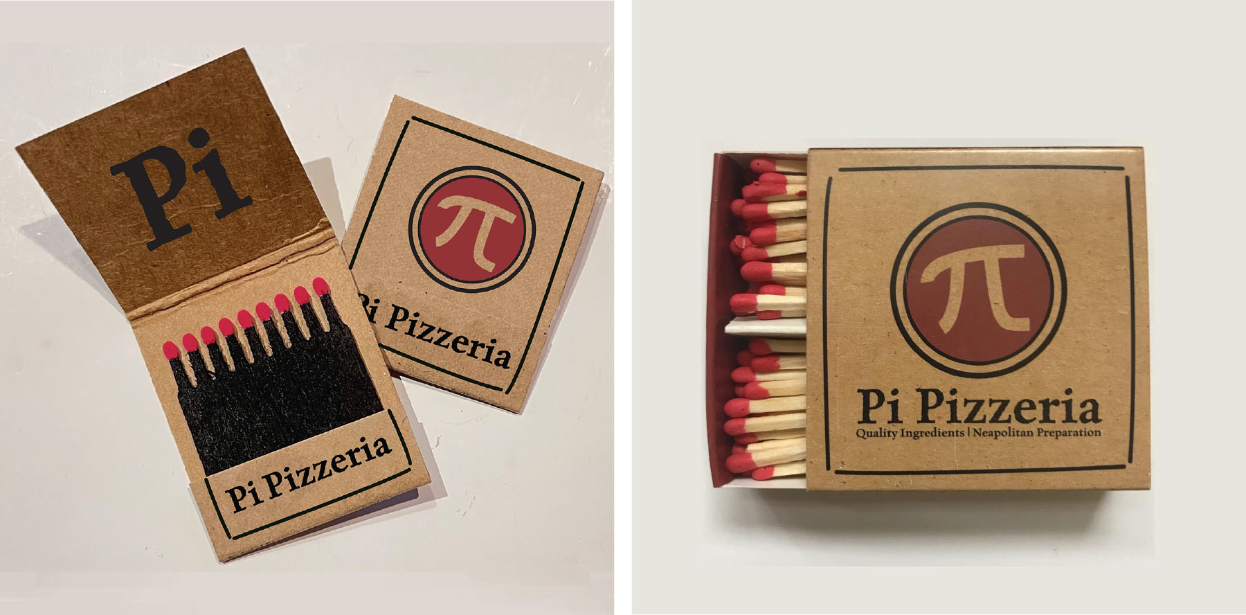 Nantucket Matches Designed for Pi Pizzeria by Malcolm Designs