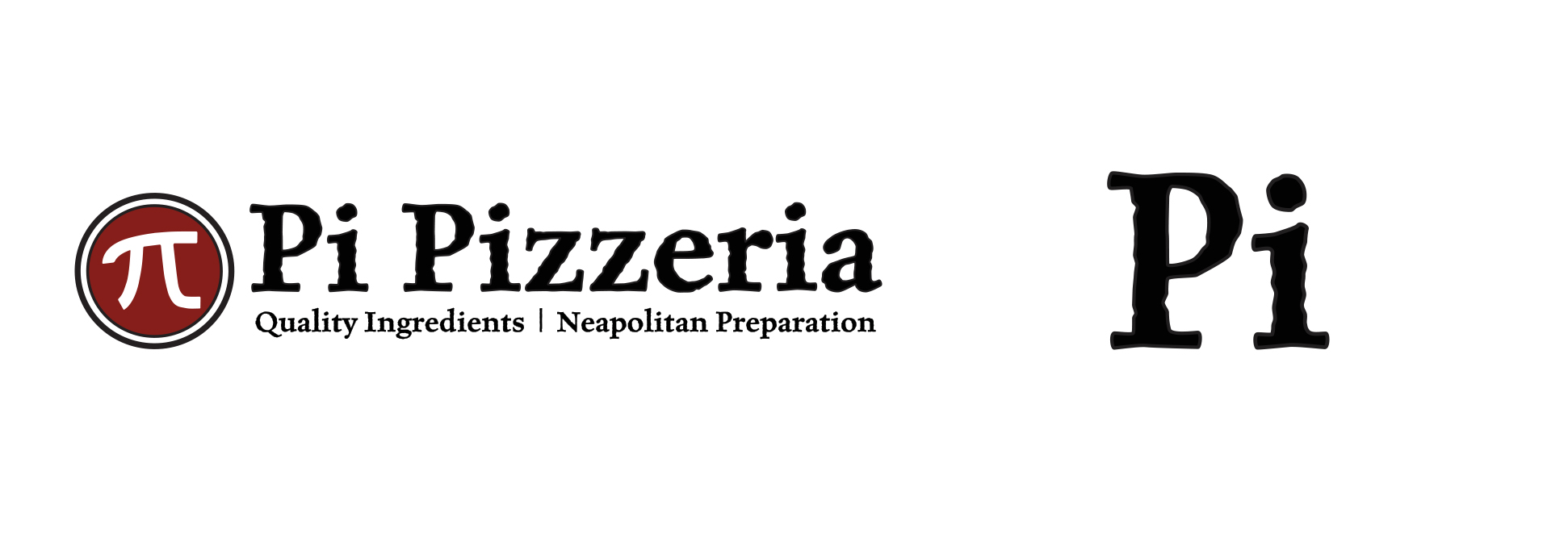 Nantucket Logos and Branding Design for Pi Pizzeria by Malcolm Designs