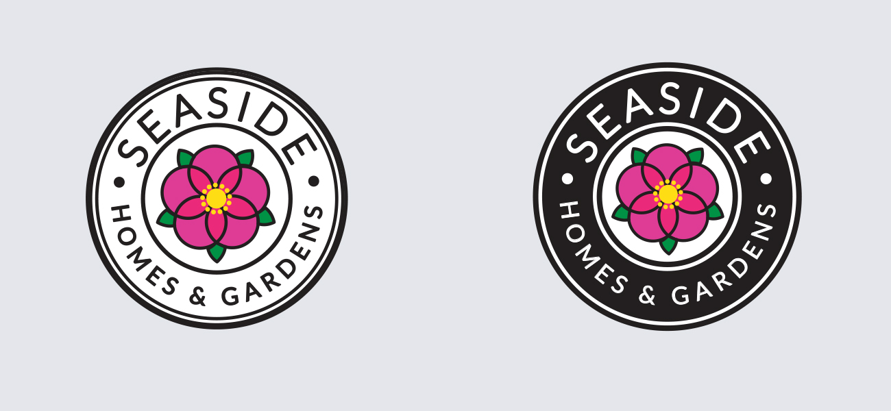 Badges Designed for Seaside Homes and Gardens in Windham, Maine by Malcolm Designs