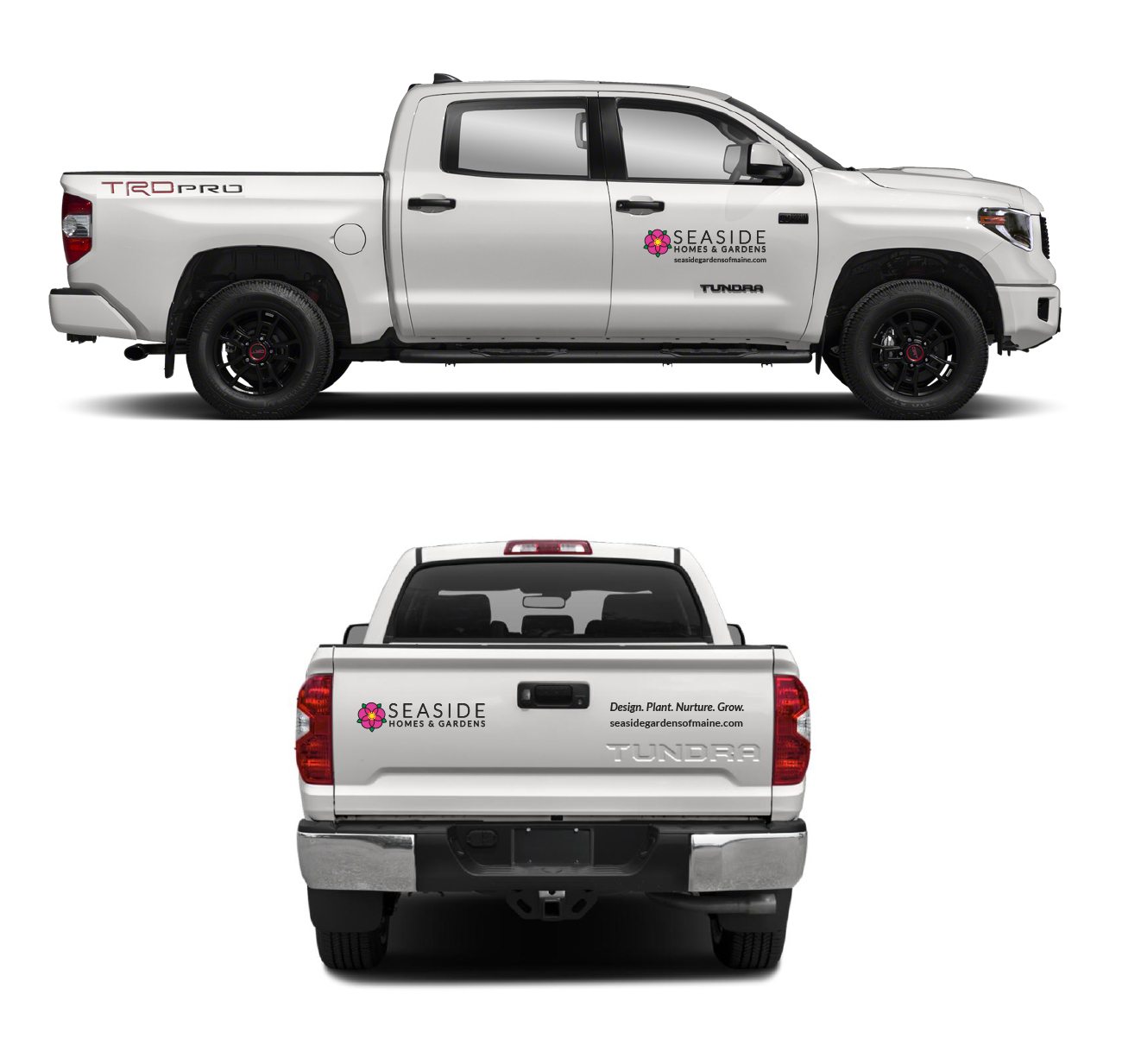 Seaside Homes and Gardens in Windham, Maine Work Truck Graphics by Malcolm Designs