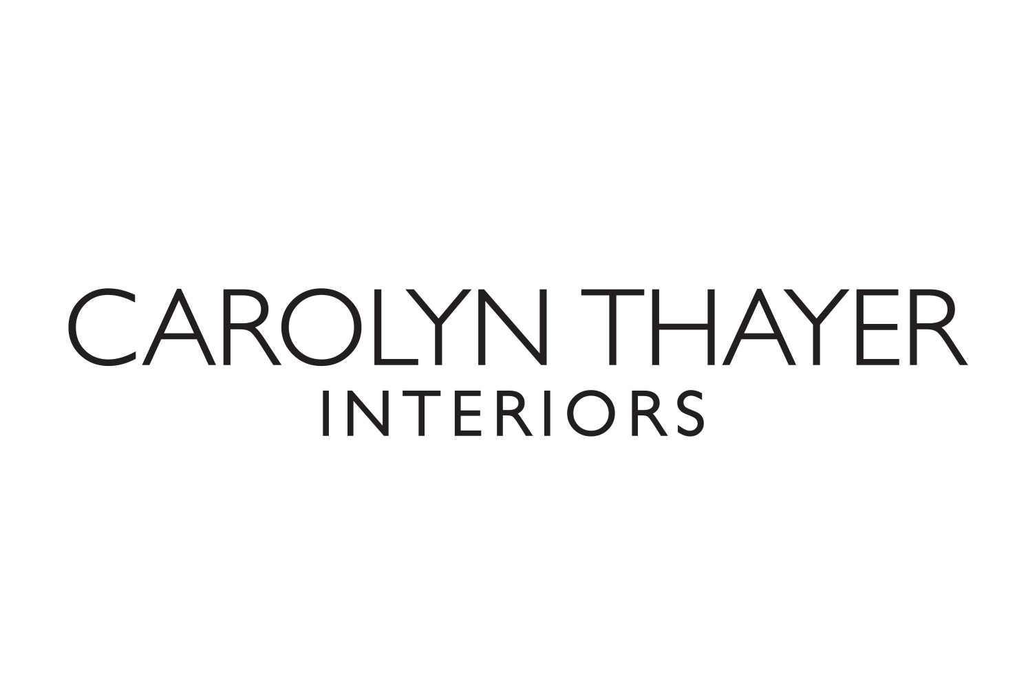 Carolyn Thayer Interiors logo design by Malcolm Designs
