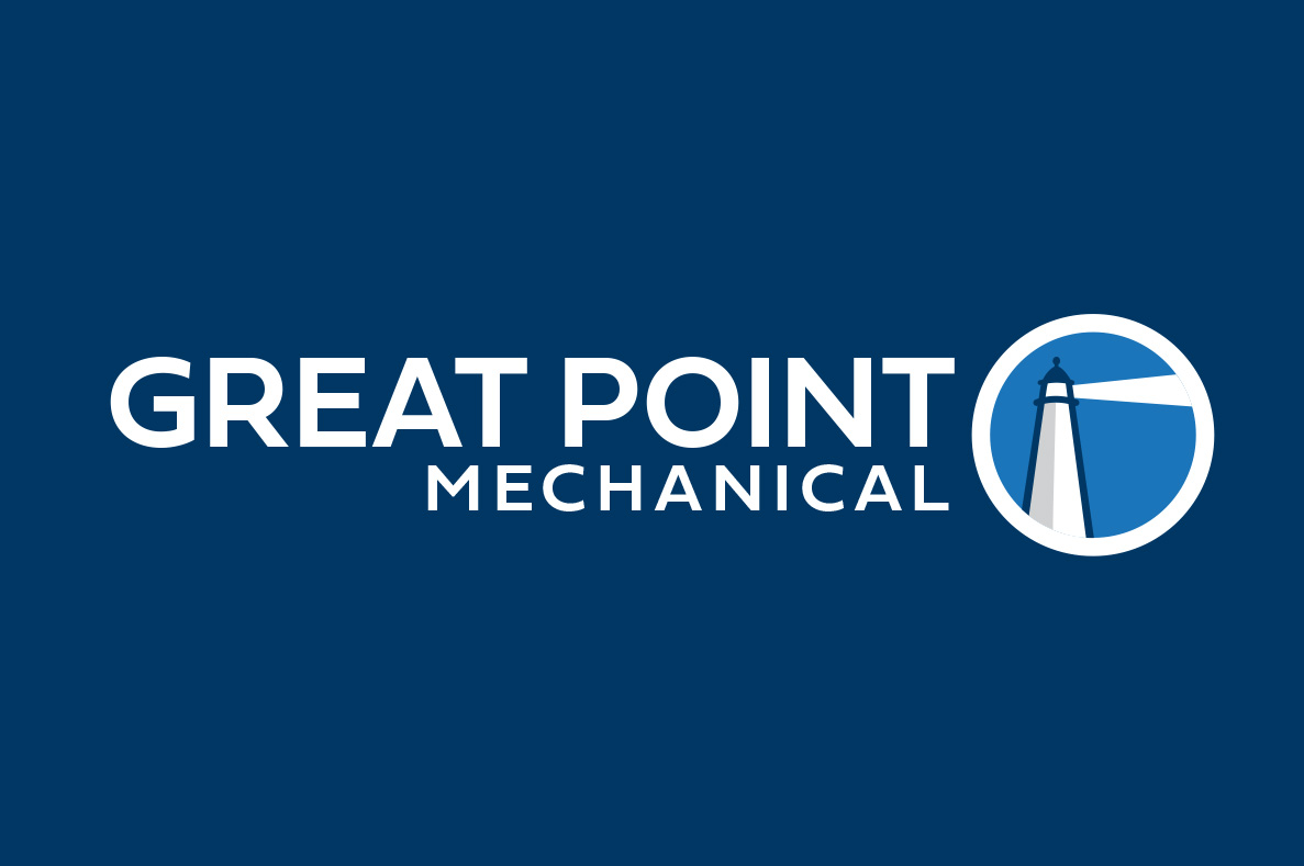 Great Point Mechanical on Nantucket logo design by Malcolm Designs