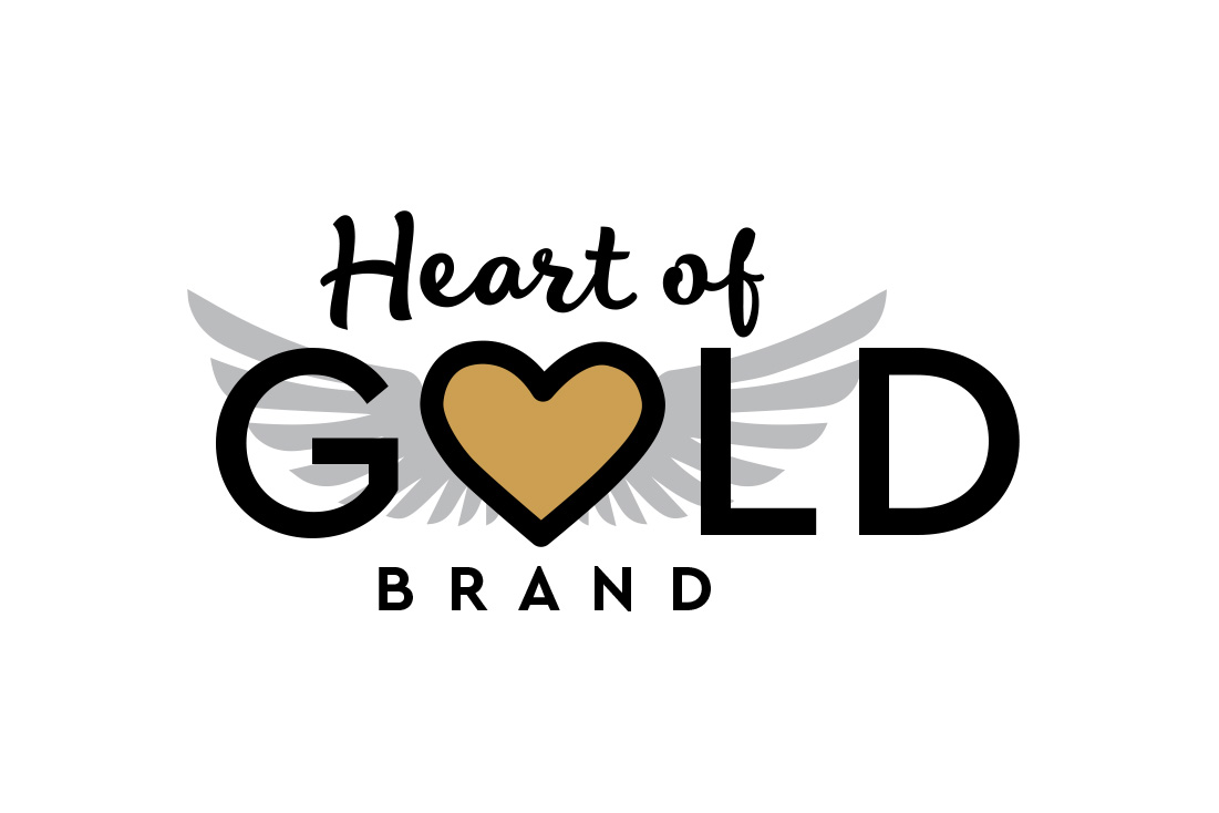 Heart of Gold Brand CBD logo design by Malcolm Designs