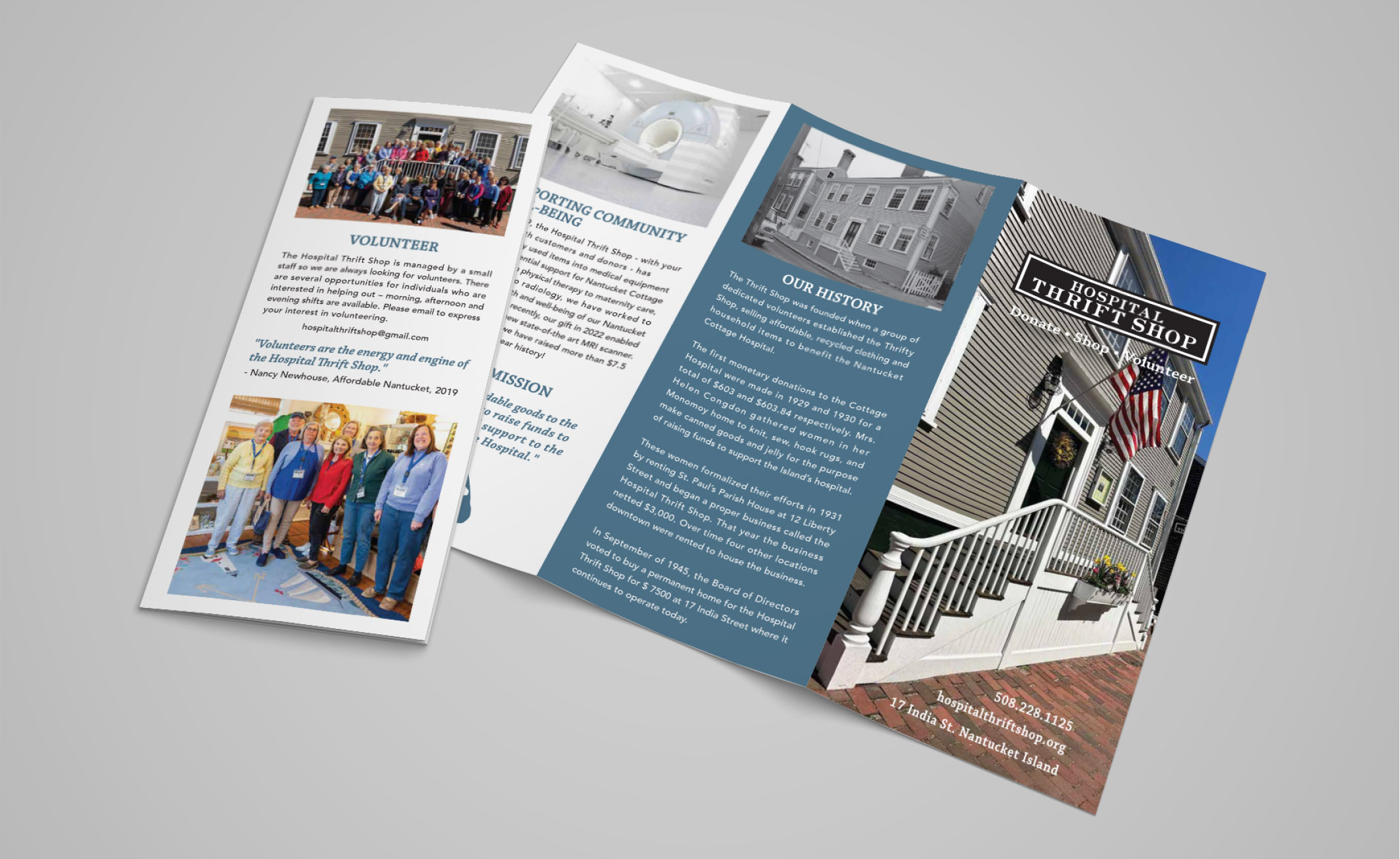 Nantucket Brochure Design - Hospital Thrift Shop