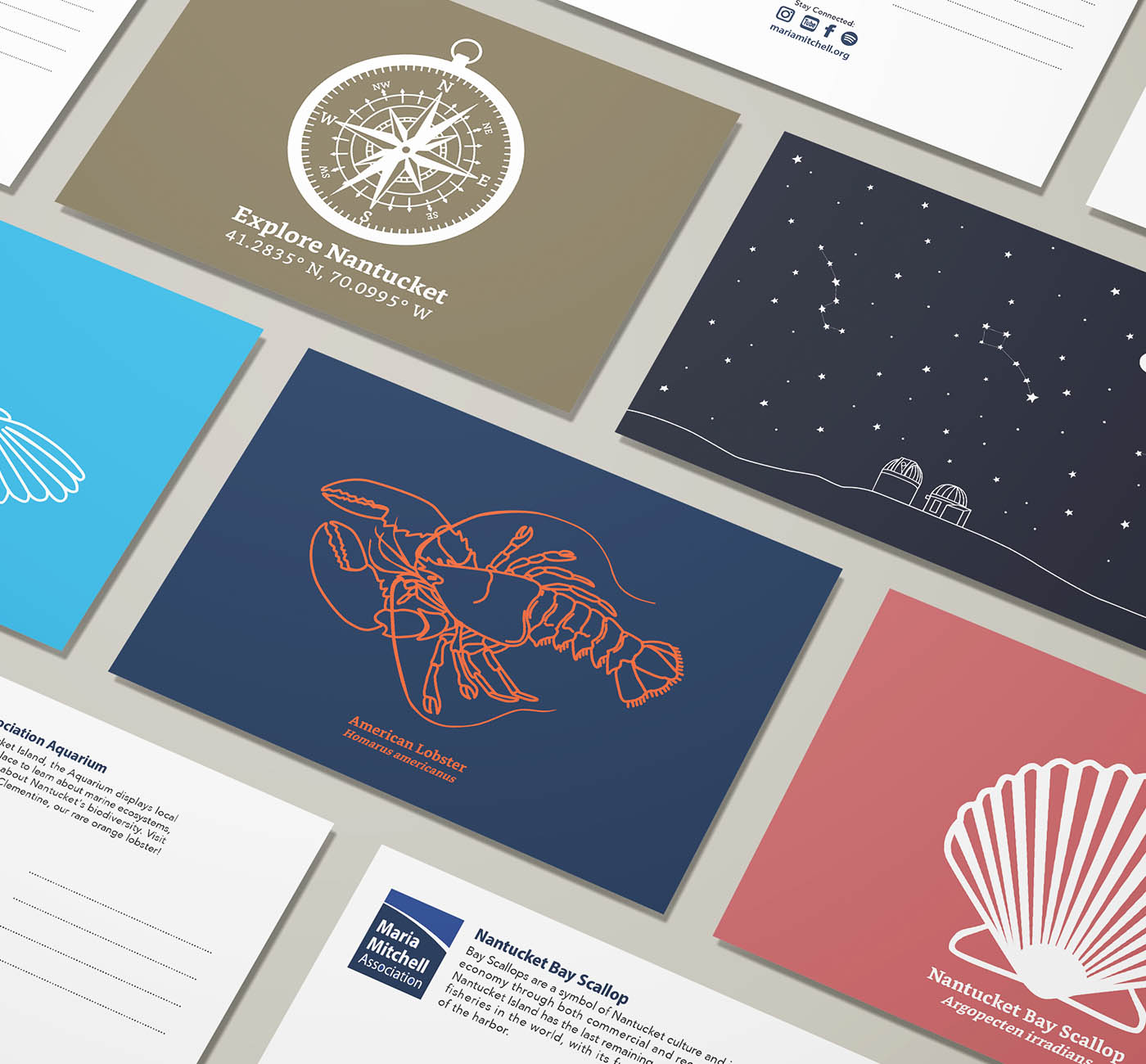 Nantucket Postcard Design by Malcolm Designs