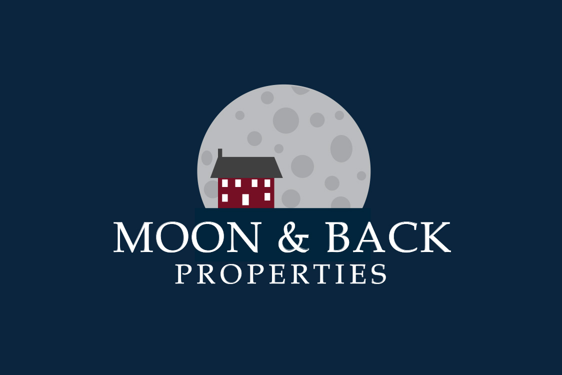 Moon & Back Properties in Indianapolis, IN logo design by Malcolm Designs