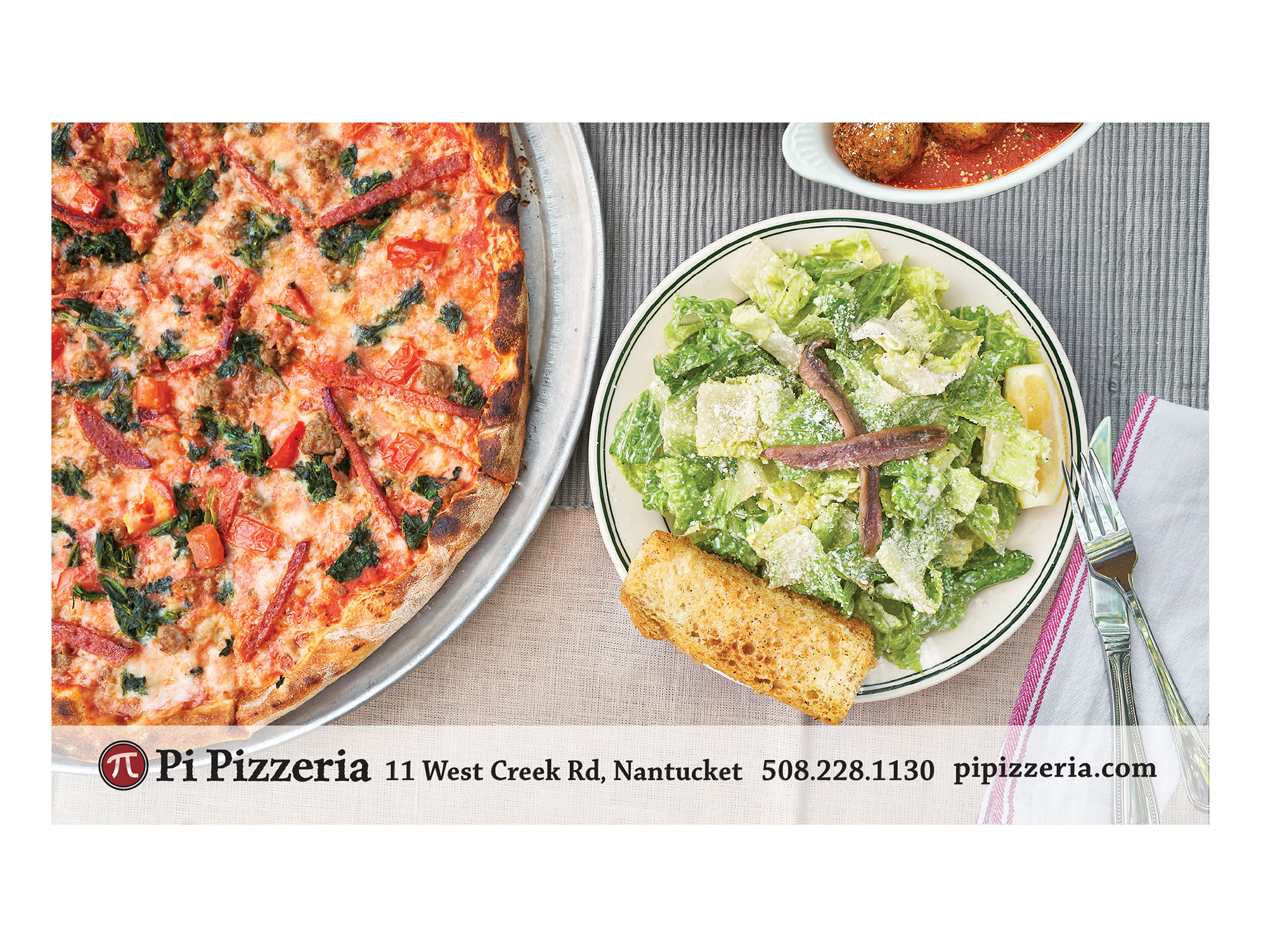 Pi Pizzeria Nantucket Advertising