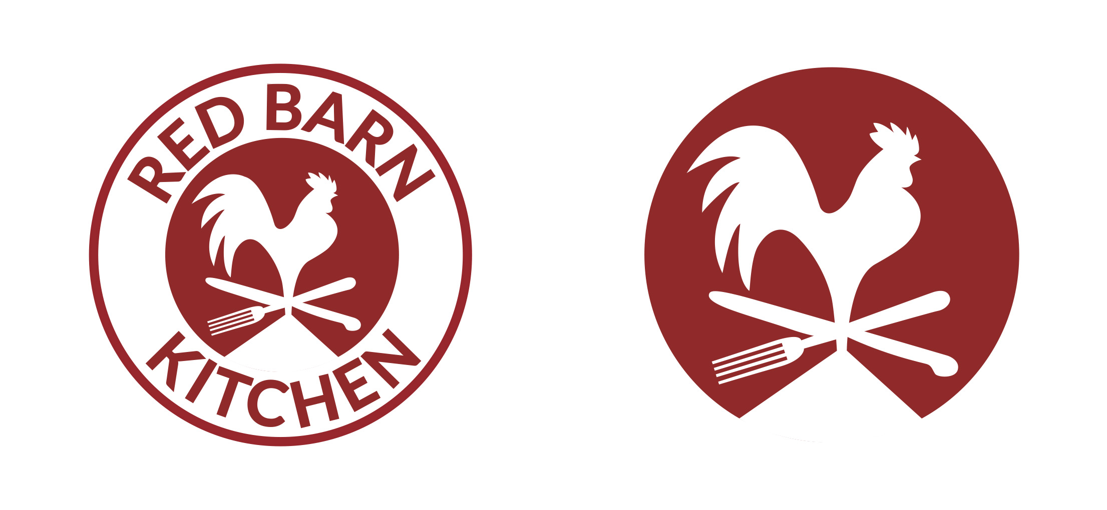 Red Barn Kitchen Badge design by Malcolm Designs