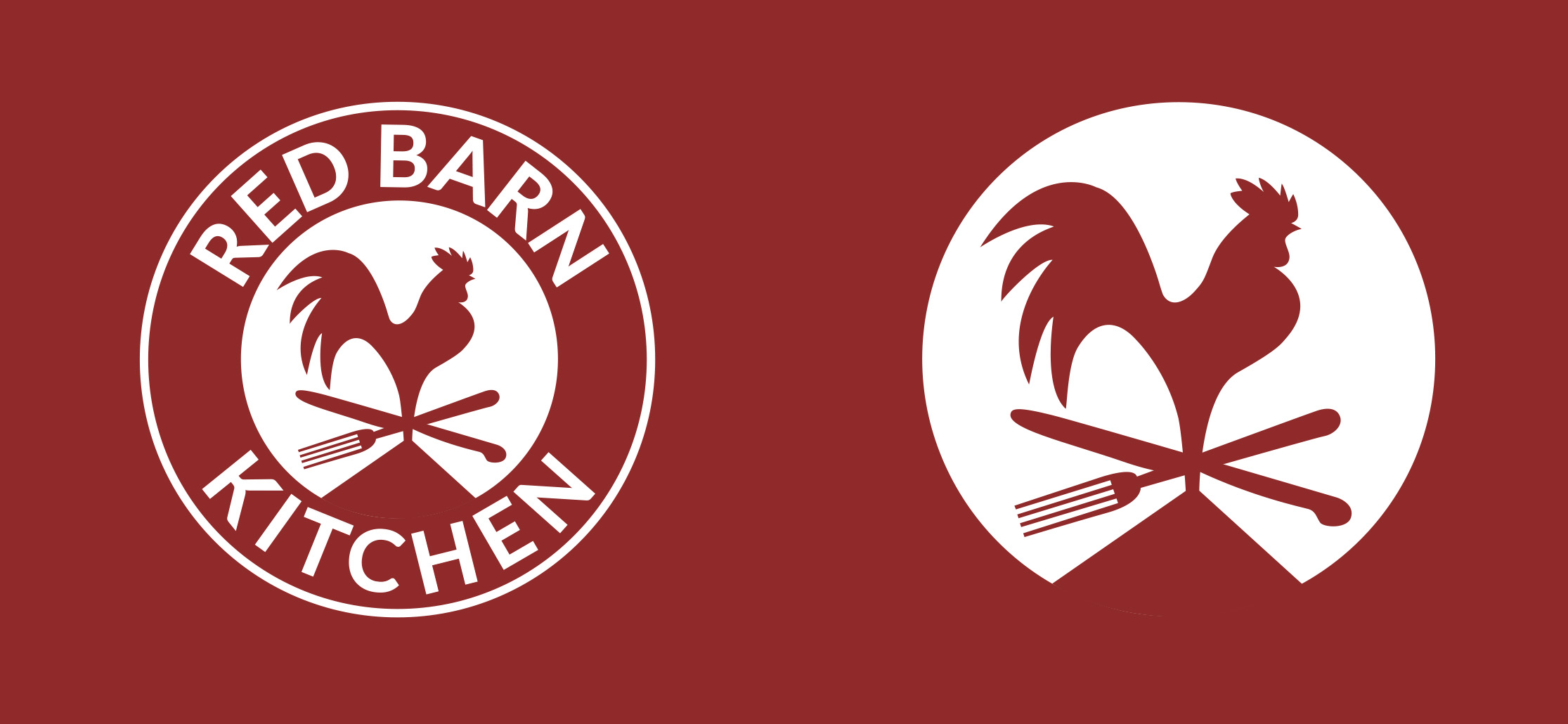 Red Barn Kitchen Badge design by Malcolm Designs