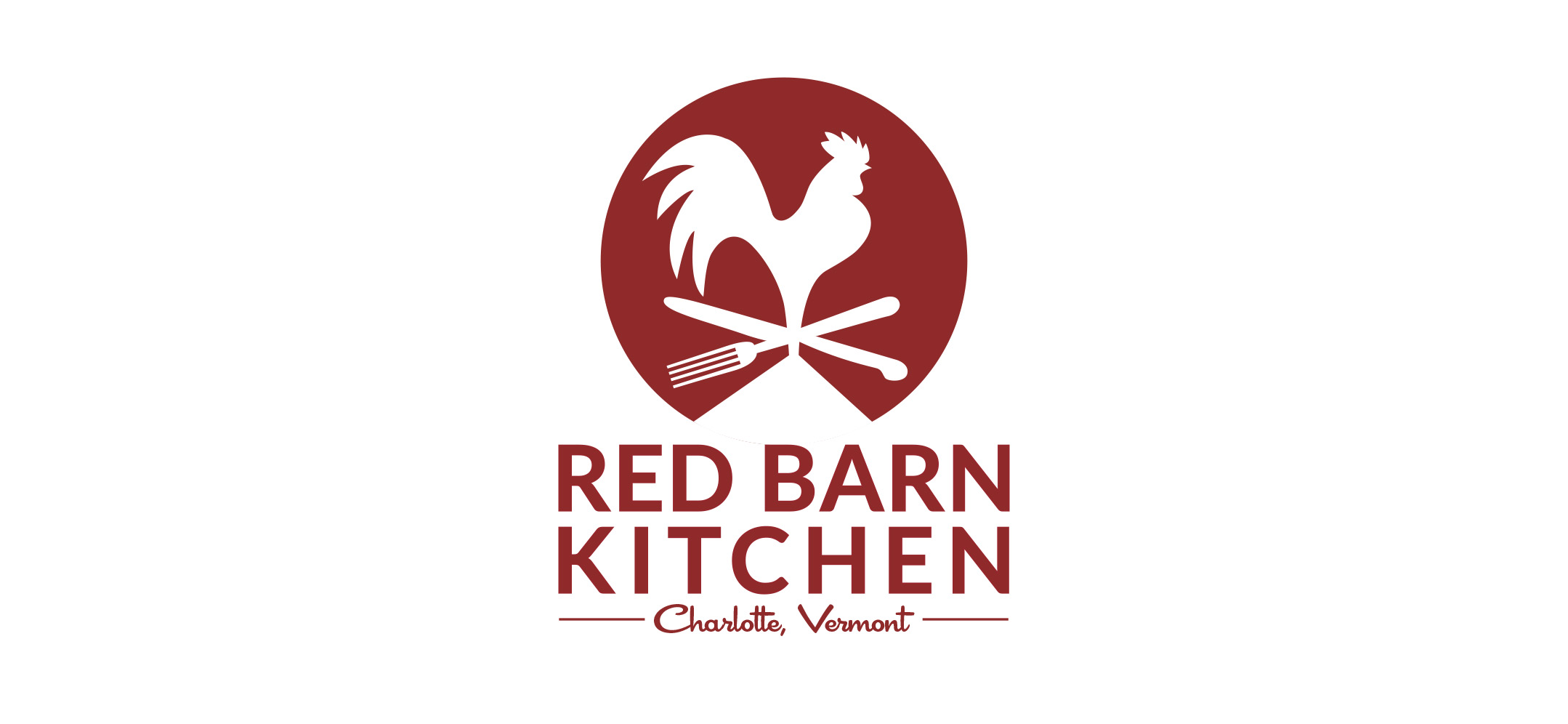 Red Barn Kitchen logo design by Malcolm Designs