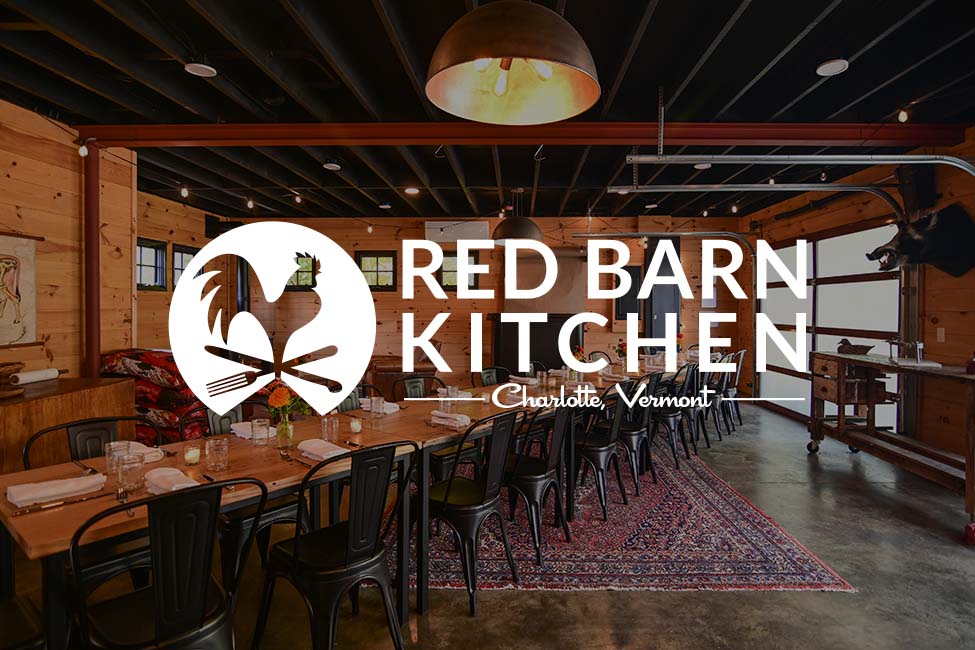 Red Barn Kitchen / Charlotte, VT - Branding, Logo Design, Website Design, Business Card Design and Branded Merch