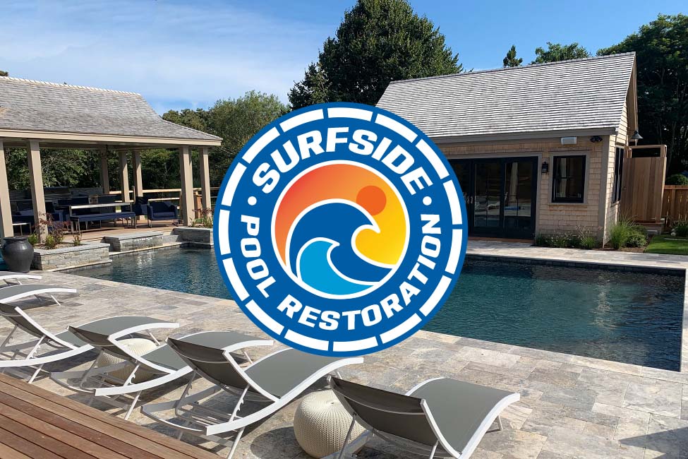 Surfside Pool Restoration / Nantucket, MA - Logo Design, Website Design, Business Card Design and Branded Merch